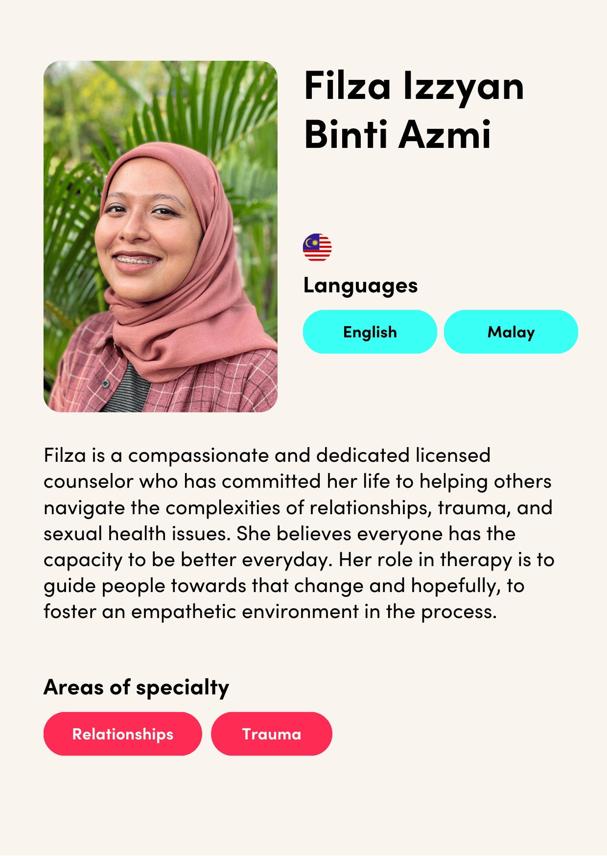 T&S Microsite Clinician Profile - Filza Izzyan 2