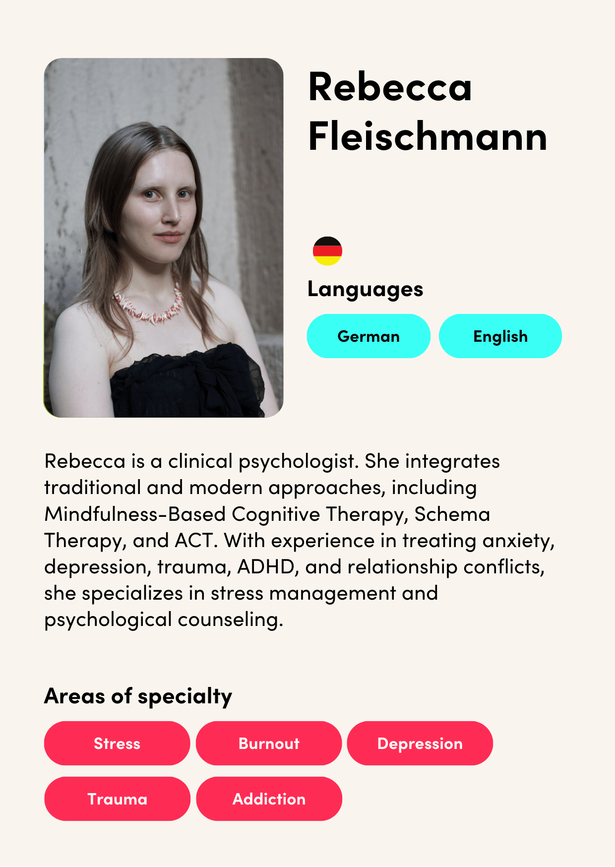 T&S Microsite Clinician Profile - Rebecca F