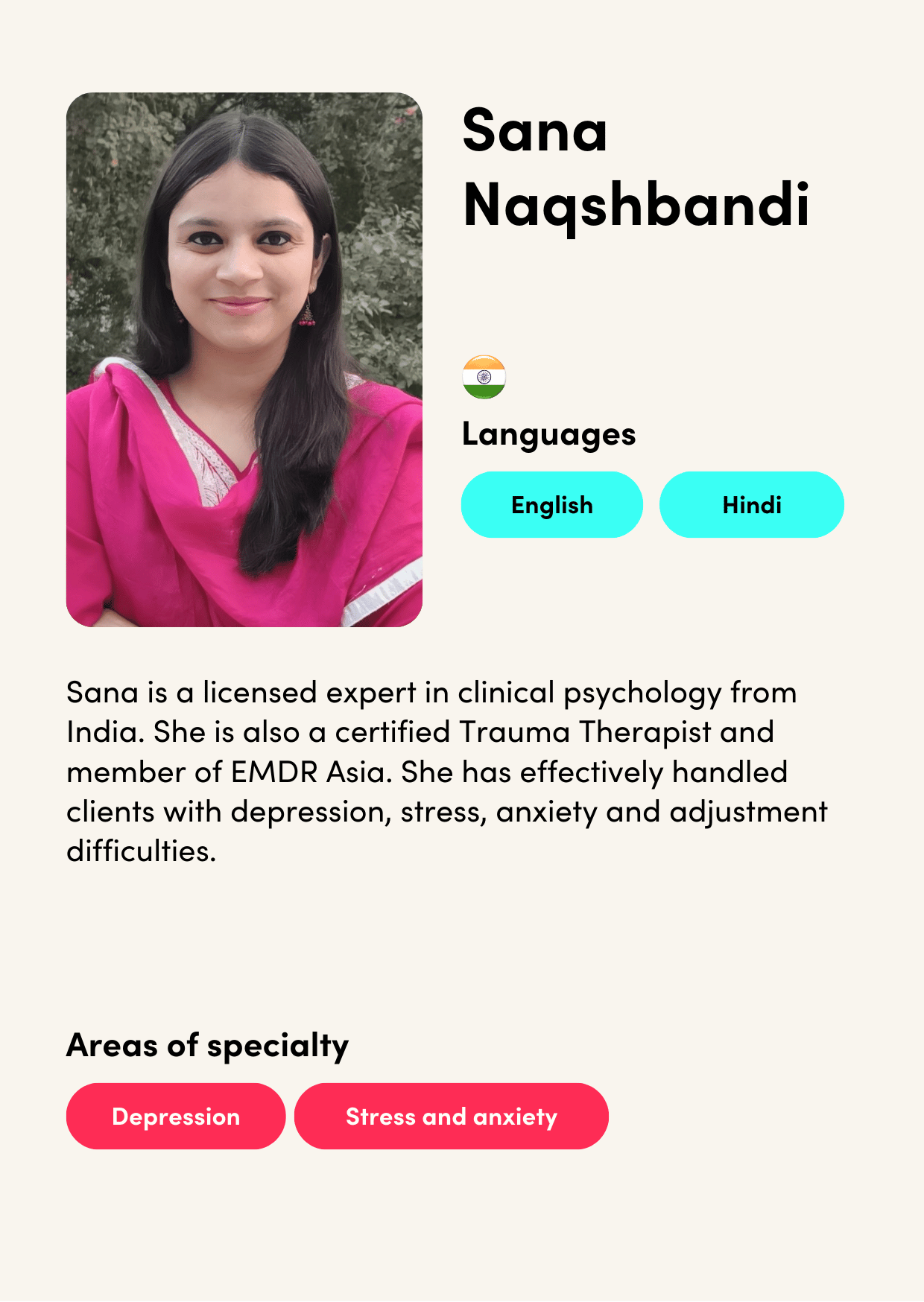T&S Microsite Clinician Profile - Sana